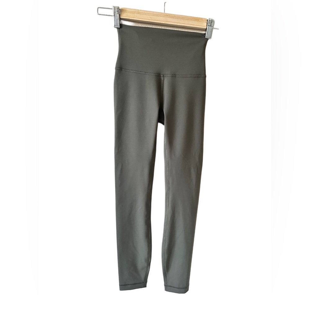 Lululemon Athletica Wunder Train Olive Green/Sage Green Colored Leggings